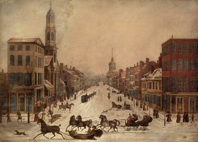Wall Street in Winter by Peter Maverick